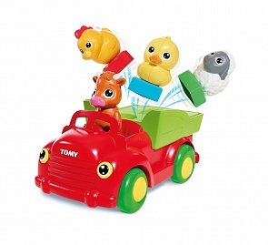 Сортер Весёлая ферма с фигурками животных (Tomy, E72354st)